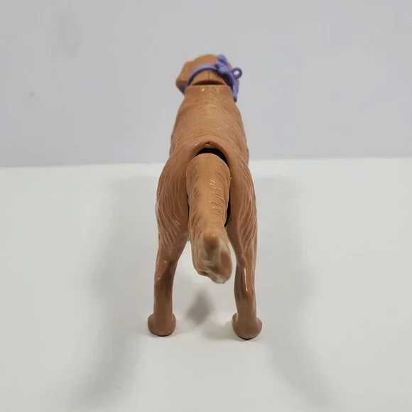 Barbie Golden Retriever Dog 7" With Purple Bow Yellow Brown - Picture 10 of 16